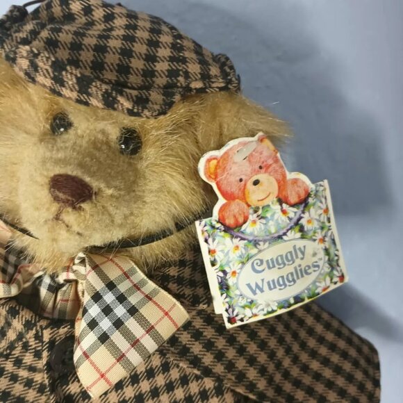 RARE Sherlock Holmes Teddy Bear Cuggly Wugglies Hangtag Elgate English Bear Co - Picture 9 of 9